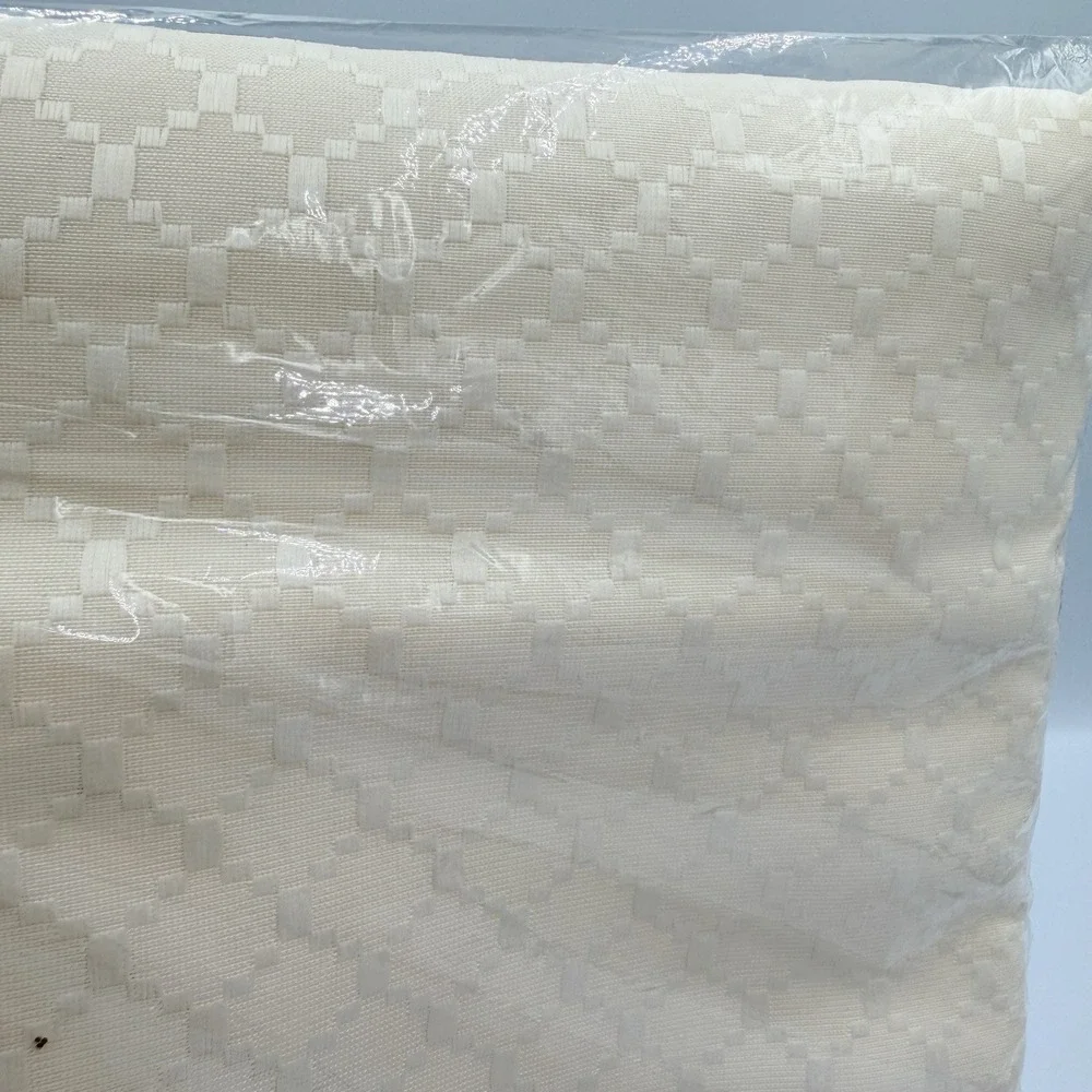 Joybest Jacquard Tablecloth 52x70 Beige Cream Rectangle Basketweave New